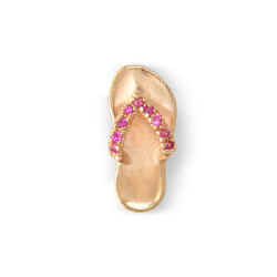 HG073A ROSE GOLD SAPPHIRE SLIPPER