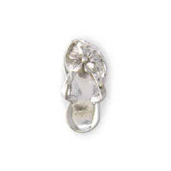 HG074B@WHITE@GOLD@PLUMERIA@SLIPPER@PENDANT